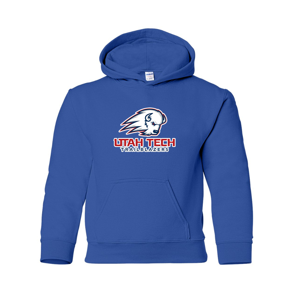 Youth Utah Tech Trailblazers  Gildan Heavy Blend  Hooded Sweatshirt